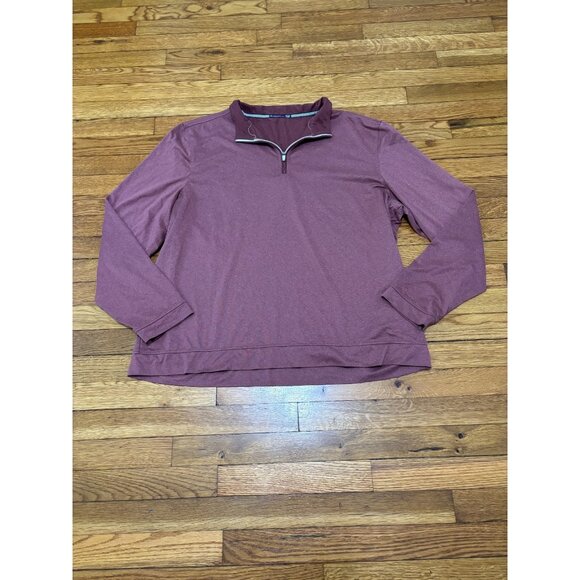 Southern Tide Mens 1/4 Zip Pullover Shirt Sz 2XL XXL Purple Stretch Golf Casual - Picture 1 of 6